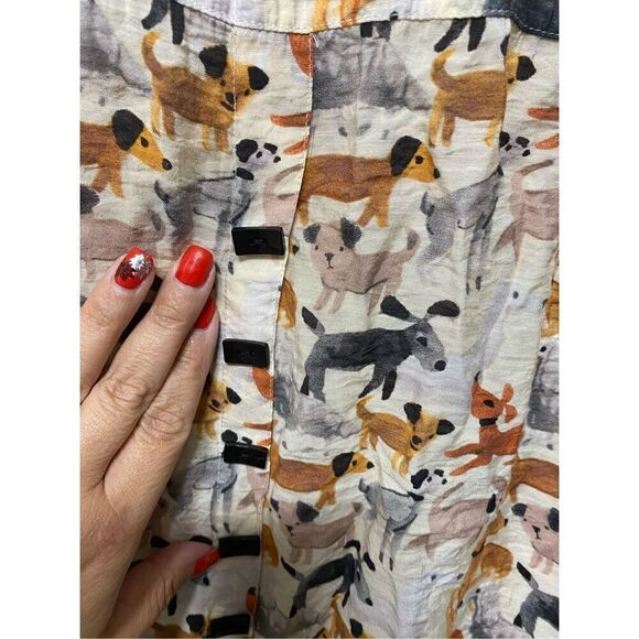 Multiples women’s dog printed blouse size L in petit - Picture 14 of 15